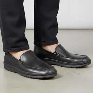 RJ Colt Mens Shoes Loafers Sz 10.5 M Black Leather Office Work Business Wedding